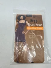 LEGGS BROWN SUGAR ULTRA ULTRA SHEER LARGE OFF BLACK 50275 SANDALFOOT REGULAR