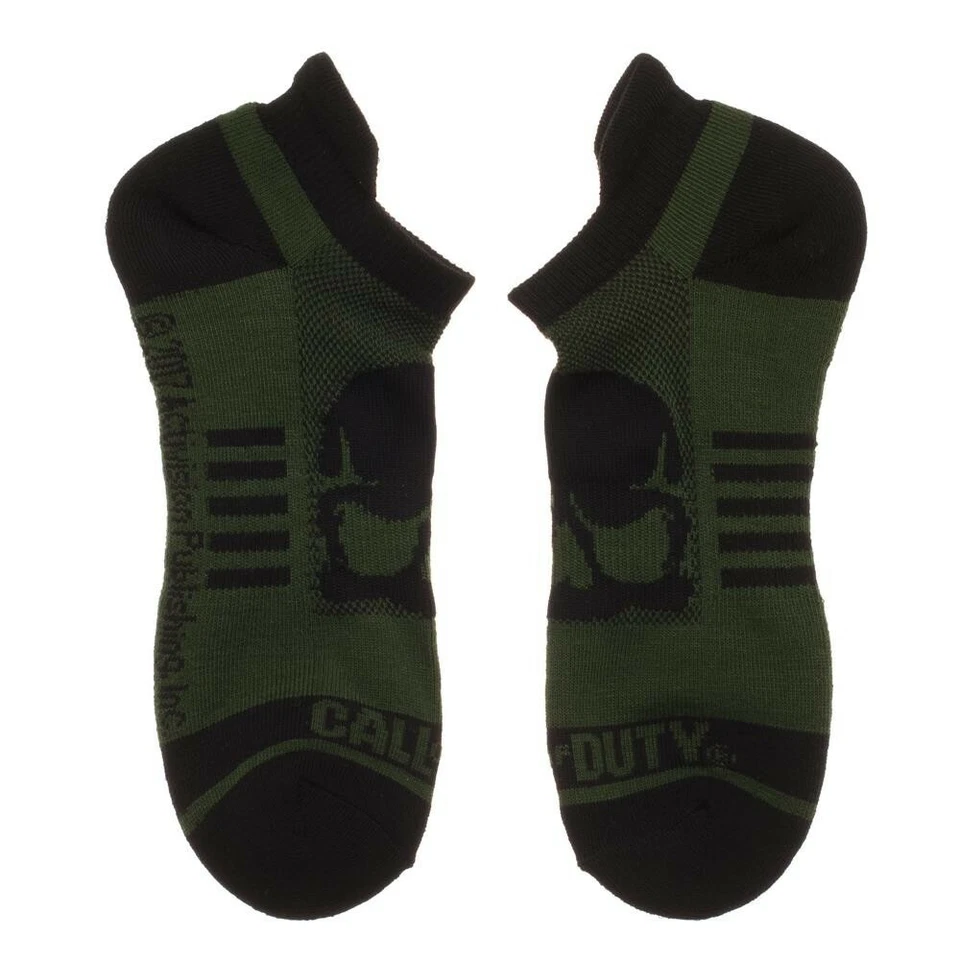 Call of Duty Calcetines al Tobillo 3 Pares Hombre Atlético Activo Set Calavera Juego Juegos Guerra Foto 3 de 4