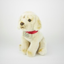 FAO SCHWARZ 10" Labrador Golden Retriever Puppy Dog Plush Stuffed Realistic Toy