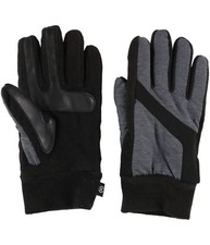  98 Isotoner Men'S Gray Black Stretch Smartouch Ski Warm Winter Gloves Size L/Xl