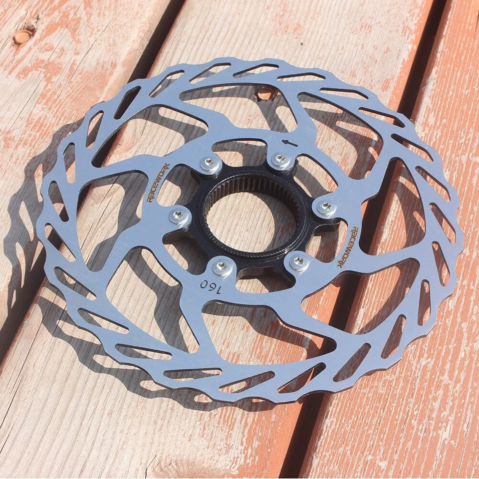 1 par de rotores de freno de disco de bicicleta bloqueo central 140/160/180 mm mtb rotores de bicicleta de carretera Foto 3 de 4