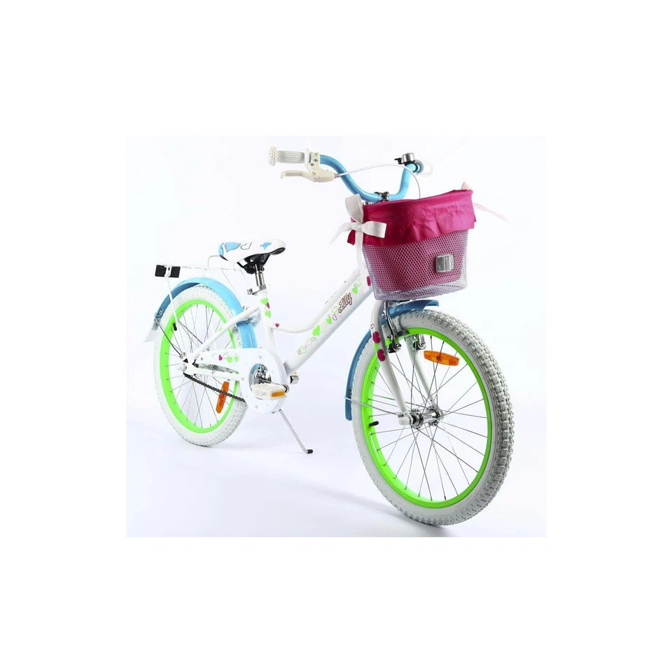 LILY 20" Kinderfahrrad Mädchenfahrrad Fahrrad für Mädchen Kinderrad WEISS-BLAU - Bild 4 von 4