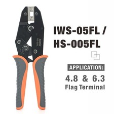 IWISS HS-05FL Wire Stripper Ratchet Crimping Plier Crimping Tool 4.8-6.3mm2