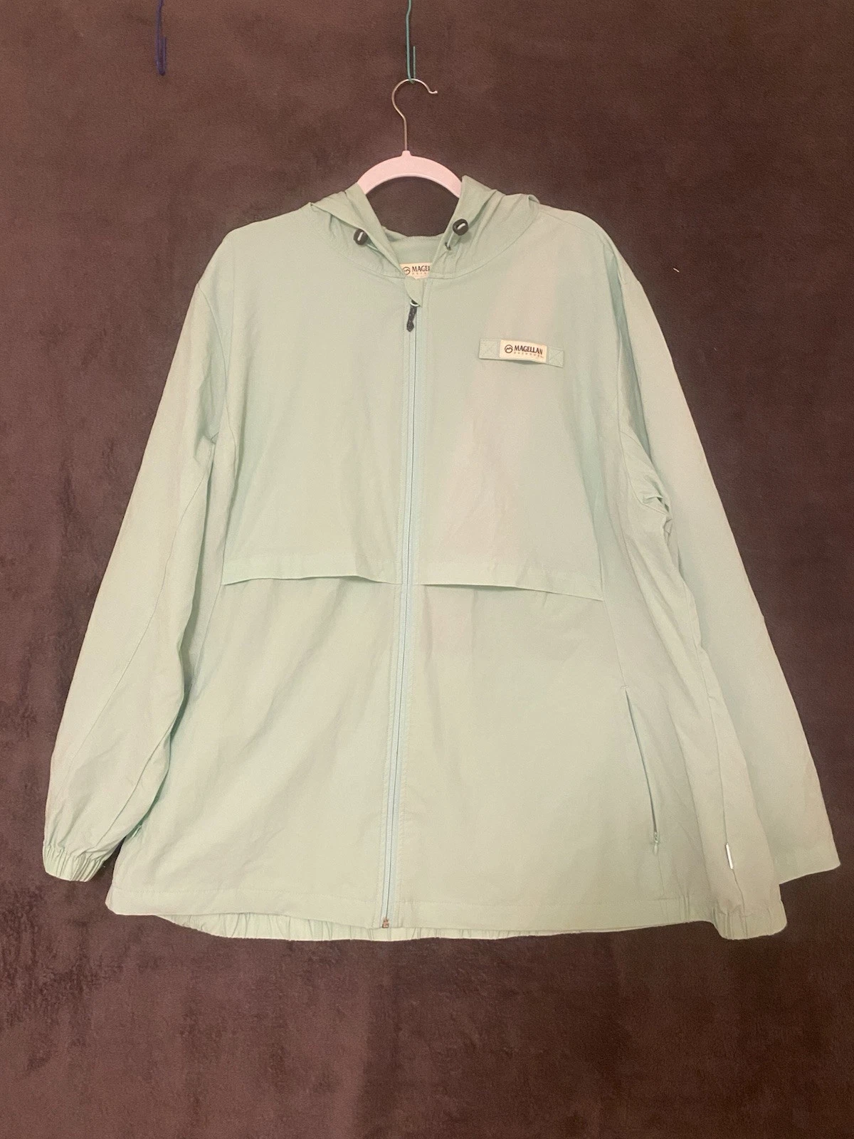 Magellan Outdoors Fish Gear Men's 3X Relaxed Fit Teal Full Zip Jacket