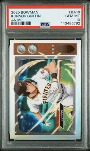 2025 Bowman Konnor Griffin Anime #BA-18 PSA 10