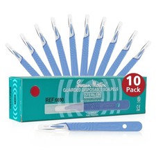Swann Morton 10R Disposable Scalpel with Blade  Guard - Sterile Dermaplane ...