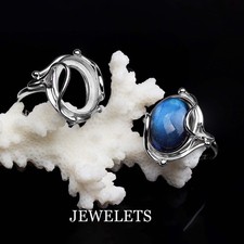 925 Silver Oval 12 16 mm Bezel Ring Blank   Cabochon Setting Base
