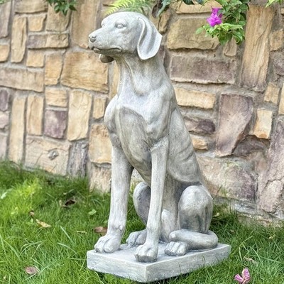 Dog Statue 28''H Large Labrador Retriever Statues MGO Sitting Guardian Labrador 