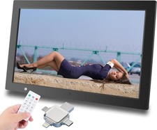 20" Digital Picture Frame USB, IPS Screen 1920x1080 Digital Photo Frame Slide...