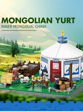 Mongolian Yurt Tent House Set Minifig Compatible Blocks 778pcs