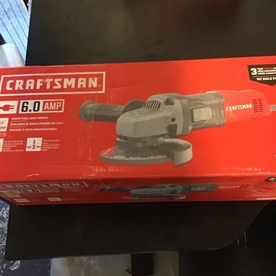 Craftsman CMEG100 6.0 Amp Corded Angle Grinder 4.5'' Disc 3-Position Handle