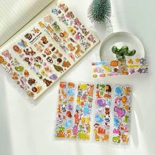 1/4/10/20 Different Sheets 3D Puffy stickers, Animals,Quality Bulk sticker,Gifts