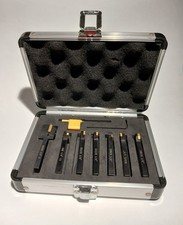 UTENSILI TORNIO - n.7 pz. con inserti - codolo 6x10 INDICATI PER TORNIO HOBBY