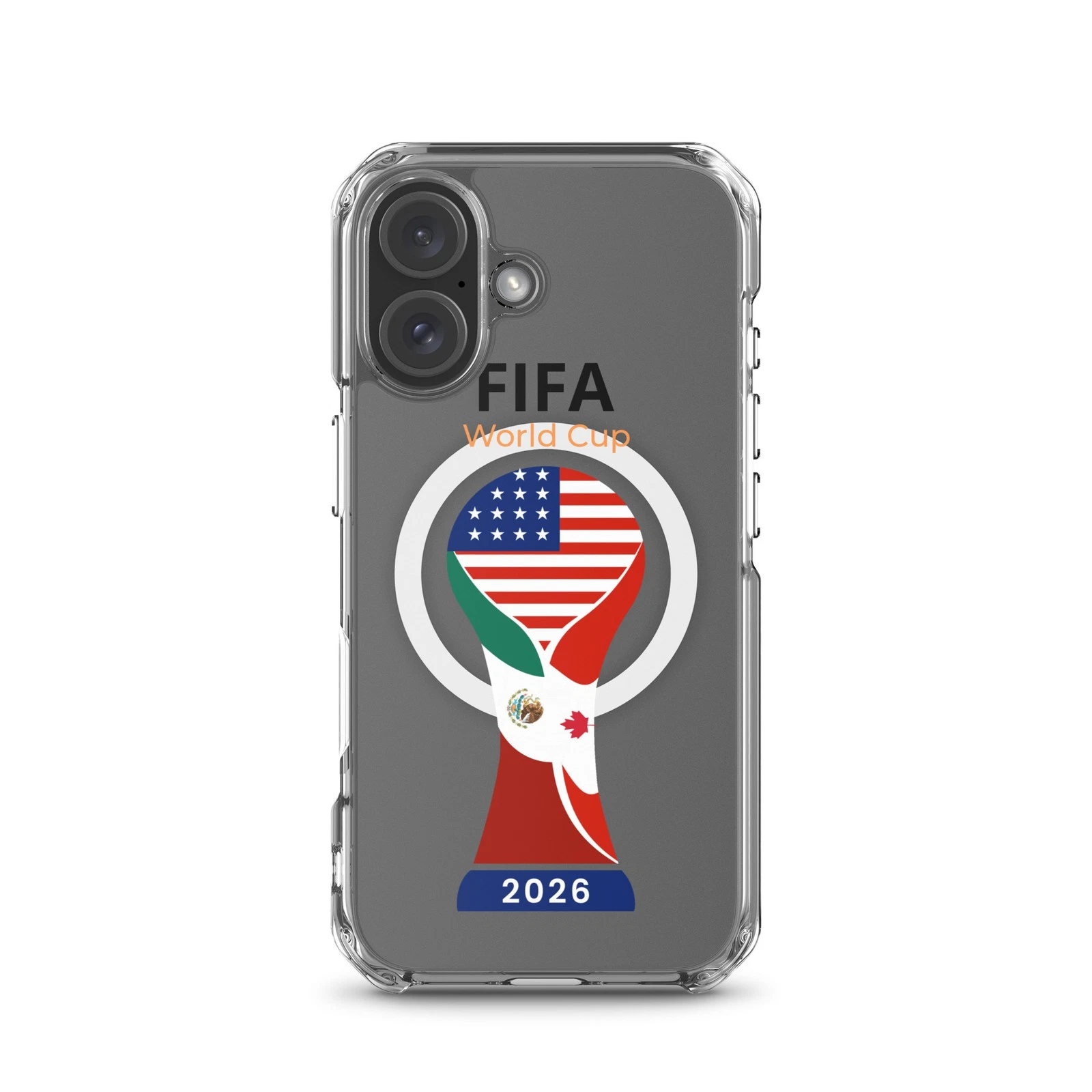 Soccer World Cup 2026 MagSafe® clear case for iPhone®