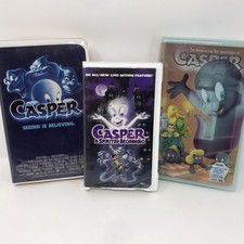 (LOT OF 3) Casper VHS Clamshell Spirited Begi...