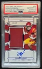 2022 National Treasures Collegiate Drake London Jersey Blue Auto RC #/49 PSA 10
