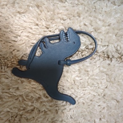 Leather Dinosaur Purse Coach NWT Navy Blue Rexy Dinosaur Bag Charm