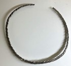 Vintage 3 Silver Chunky Circular Runway Choker Insertive Necklaces — photo 2