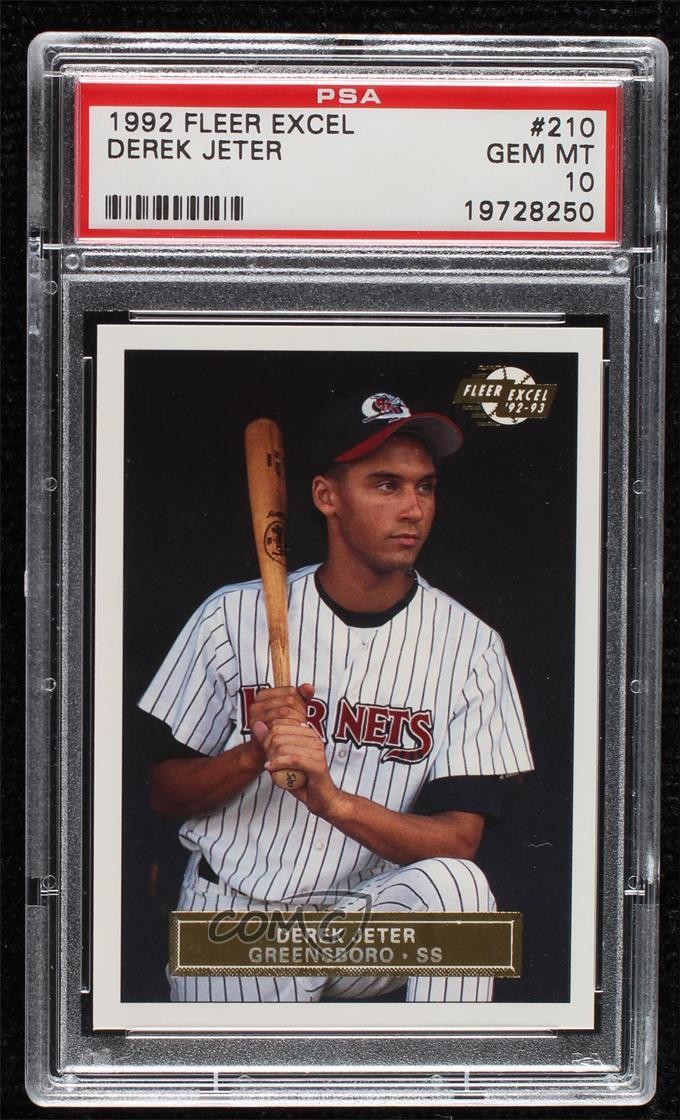 1992-93 Fleer Excel Derek Jeter #210 PSA 10 GEM MT HOF 04b0