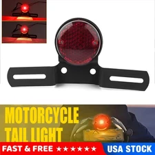Motorcycle LED Rear Stop Brake Tail Light Lamp Fit For Cafe Racer Bobber Chopper