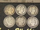 Six Barber quarters 90% Silver Nice Lot Early Dates.  1907 1908 1912 1915 1916