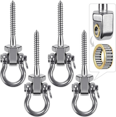 Benelabel Heavy Duty Swing Hangers with Bearings - Set of 4 Stainless Steel 304 