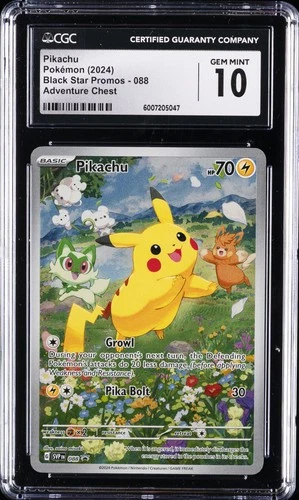 2024 POKEMON SVP EN-SV BLACK STAR PROMO #088 PIKACHU CGC 10 GEM MINT