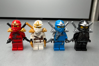 USED LEGO Ninjago ZX Rise of the Snakes Lot of 4 (Kai, Zane, Jay