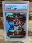 2019 Panini Select Patrick Mahomes II #7 Silver Prizm PSA 9 Mint