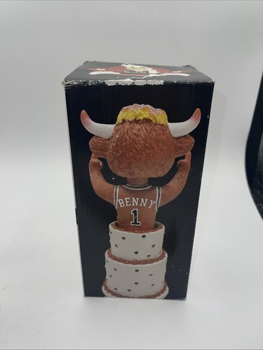 Benny the Bull Chicago Bulls Birthday Cake Bobble Bobblehead Mascot SGA New 2023 - Picture 7 of 10