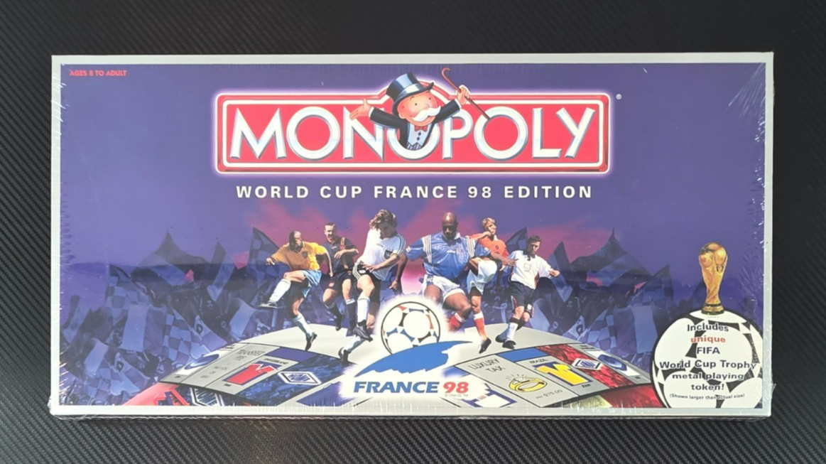 Parker Brothers Vintage Monopoly World Cup France 98 Edition