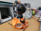 Hello Kitty Halloween Tea Light Candle Holder Blue Sky Pumpkin Ceramic  6.5” NWT — photo 2