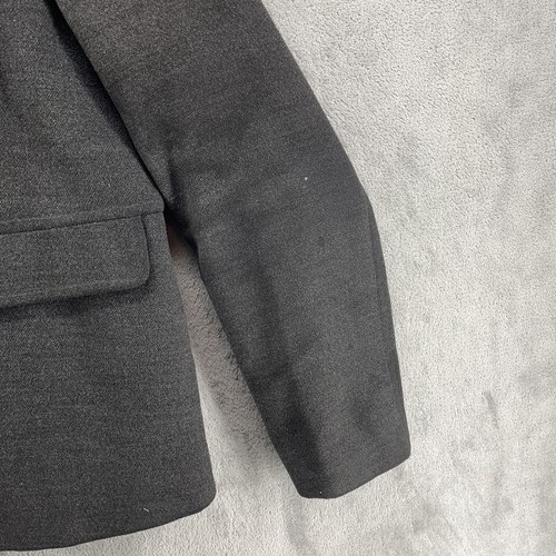 Old Navy PeaCoat Womens XL Heather Gray Mock Neck Double Breast Military READ - Picture 6 of 17