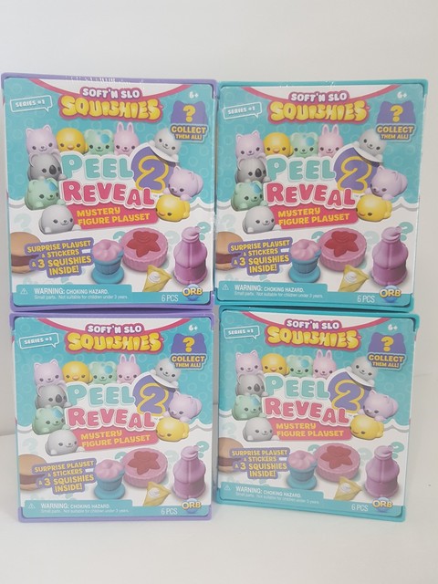 Series 1 Soft'n Slo Squishies Peel 2 Reveal Mystery Figure Playset for sale online | eBay