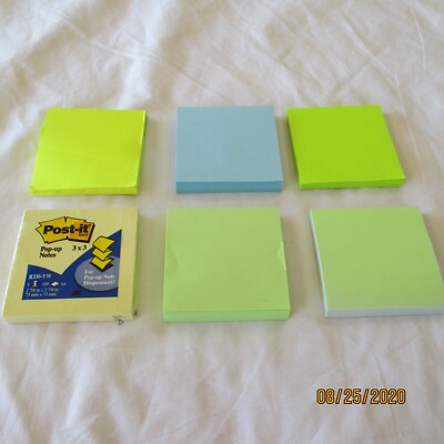 Posty Notes Ebay LOT Of 6 PADS Post It Notes Super STICKY Notes 3