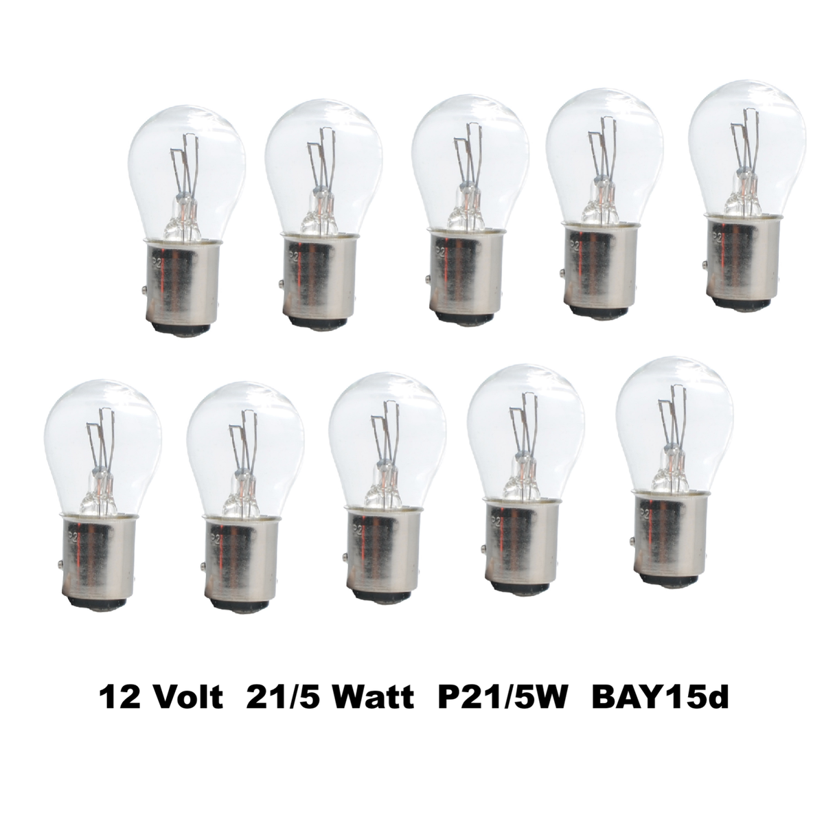 EUFAB KFZ-Glühlampe 12 V, 21/5 W, BAY15D, 2 Stück