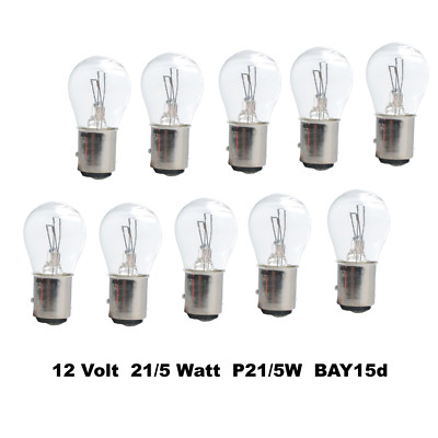 20 Stück 12V 21/5W BAY15d P21/5W Glühlampe Glühbirne Lampe  T15w