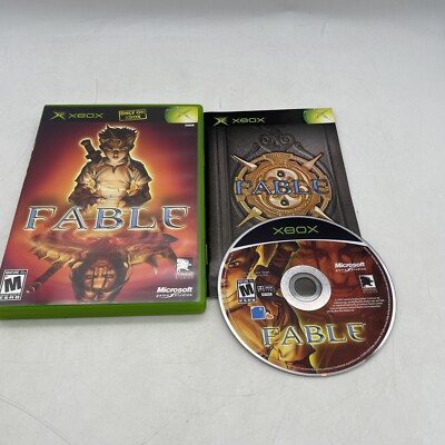 Fable (Microsoft Xbox, 2004) Black Label Complete W/ Manual CIB Tested