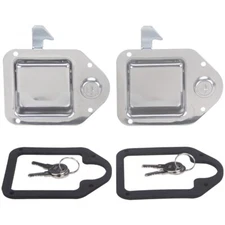 2 Pack RV Truck Heavy Duty Latch High Quality Polished Stainless Steel Lock