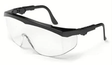 MCR Safety Tomahawk Safety Glasses With Black Frame and Clear Lens ANSI Z87