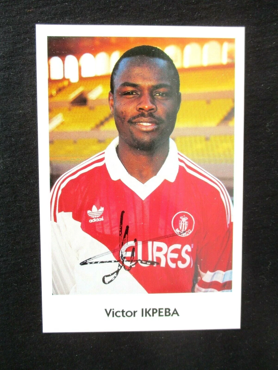 Feuillet Autographe AS Monaco 1995-96 - Signé Par 10 Joueurs - Collection Football
