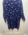 Adonna Blue Floral Nightgown With Lace Trim Long Sleeve Size 2xl — photo 7