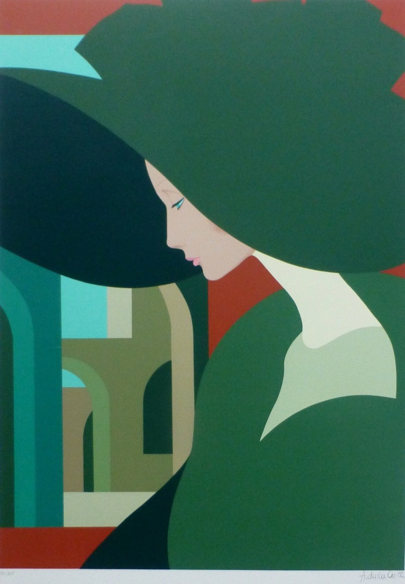 Amleto Dalla Costa Angelica '77 HAND SIGNED Silkscreen Italian