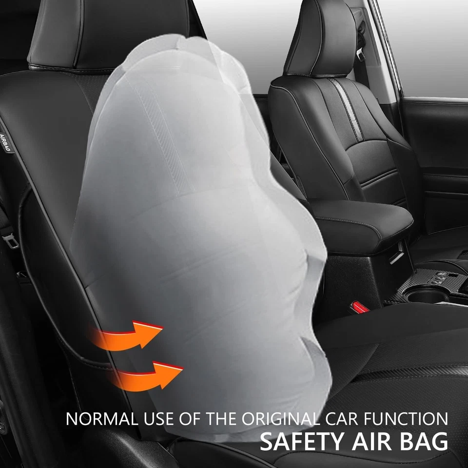 For 2011-2024 Toyota 4Runner 7 Seats Seat Covers Seat Leather Covers Protector Foto 4 de 4