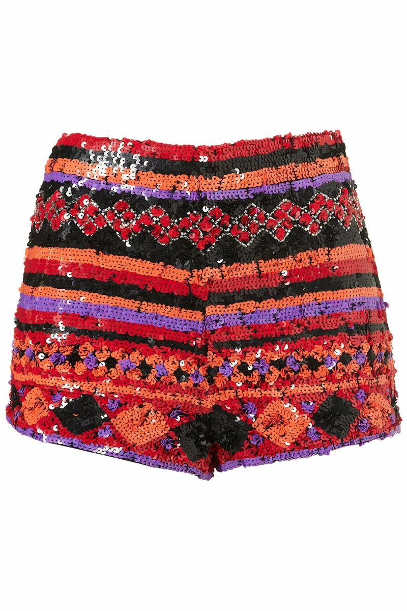 Topshop sales sequin shorts