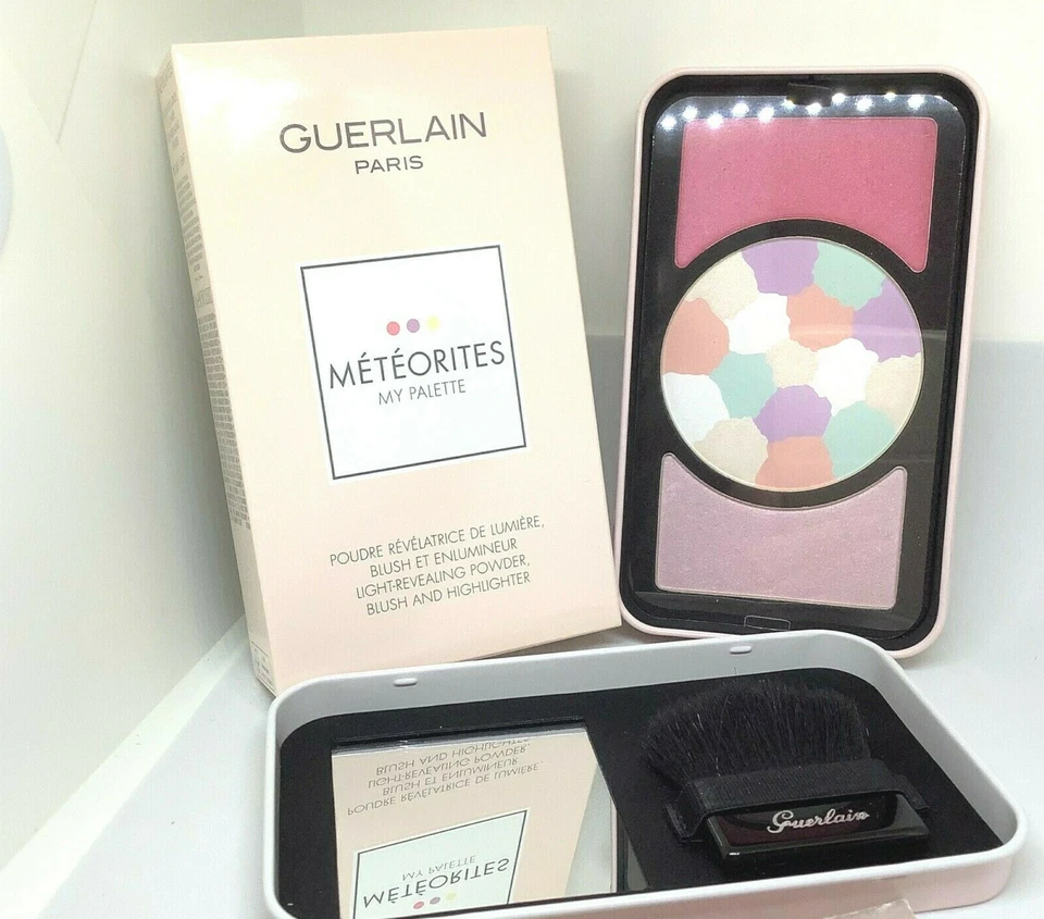 GUERLAIN METEORITES MY PALETT #2 POLVO REVELADOR DE LUZ + RUBOR + RESALTAR CUMPLEAÑOS Foto 4 de 4