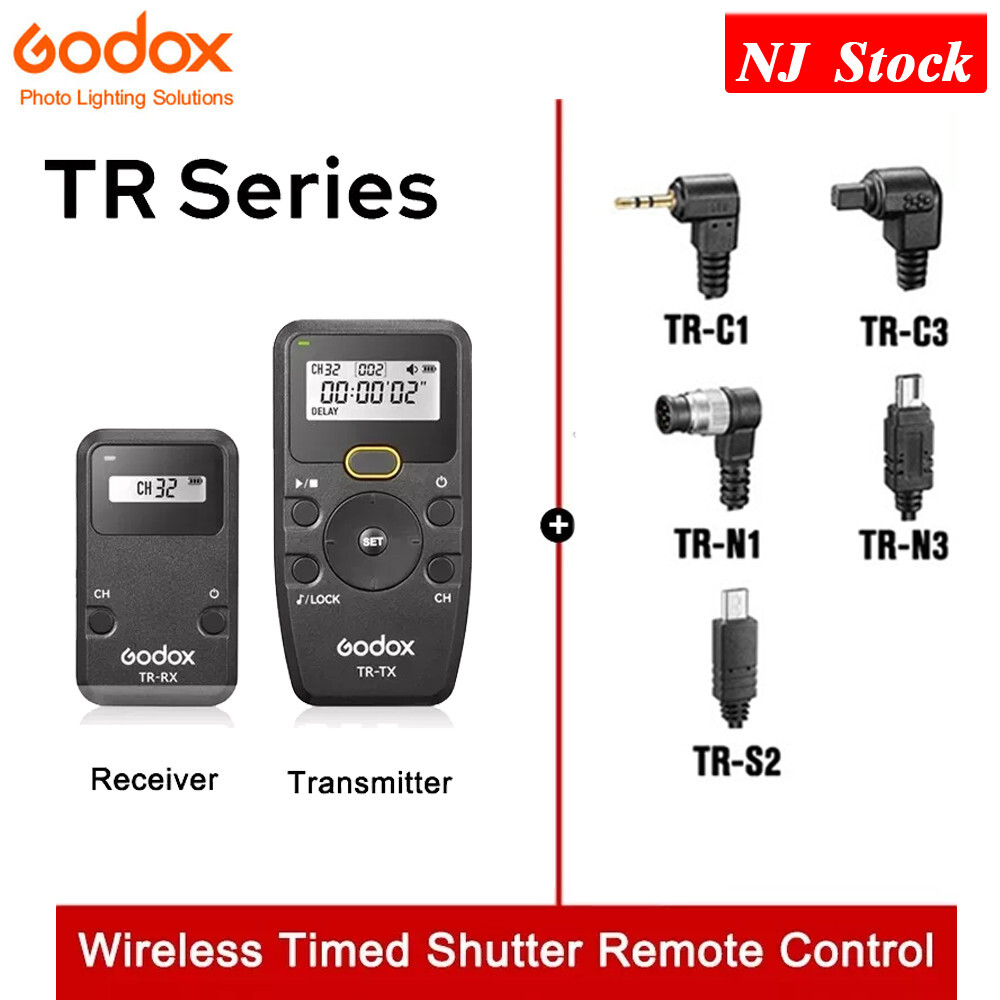 Godox TR-C3 2.4G Wireless Camera Timer Remote Control Flash Trigger 100M Control Distance With TR-C3 Lock Cable Replacement For Canon 1Ds Mark IV/III, 5D Mark III/II,50D/40D/5D2/5D3/1DX/EOS-1V - View #8