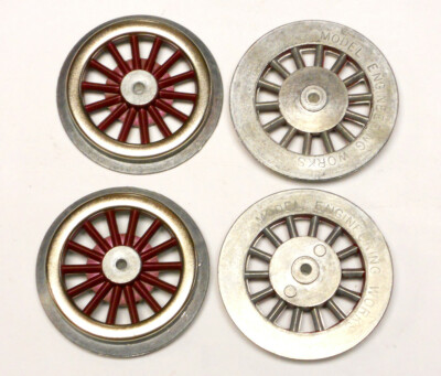 MEW SMWS, Standard Gauge Lionel Electric Loco Red Wheel Set, 4Pcs., Made in USA
