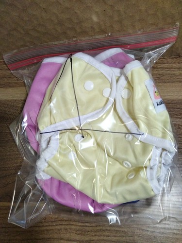 KaWaii Baby One Size Button Cloth Diapers Covers Set Of 4 Unisex - Picture 14 of 14