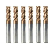 Image of 4Flute Roughing End Mill 4-12mm HRC55 Solid Carbide Milling Cutter TiAlN Coated